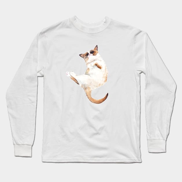 Exotic cat Long Sleeve T-Shirt by wanderinglaur